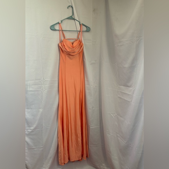 Elegant Peach Evening Gown - Picture 5 of 5